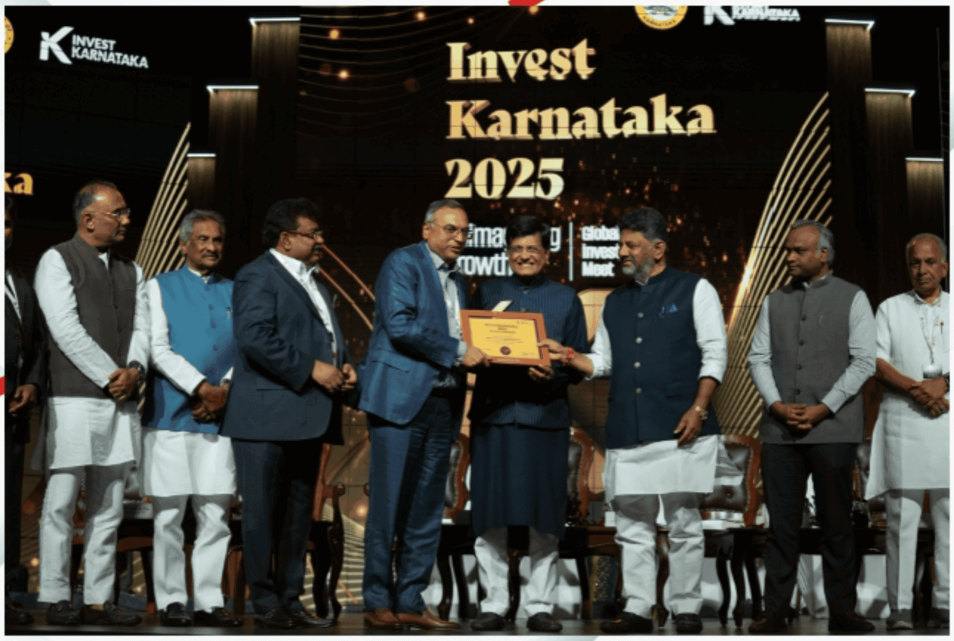 Aequs honoured with the prestigious Govt. of Karnataka Global Investor Meet Ecosystem Enabler Award